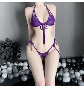 FEE ET MOI - Sweet Dream Butterfly Sexy Bikini Set (Deep Purple)